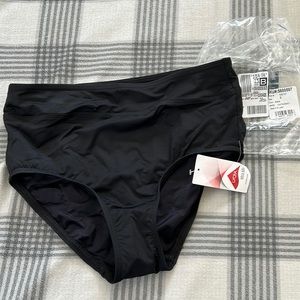 Black Lands End High Waisted Swim Bottoms